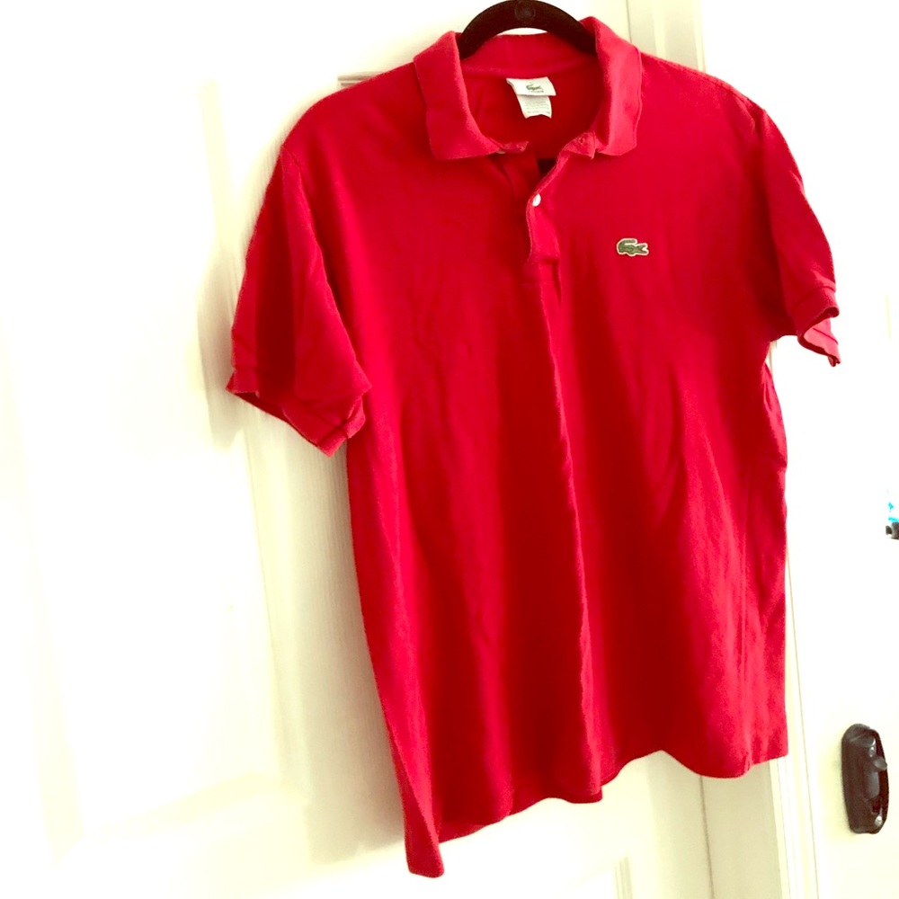 Lacoste red polo
